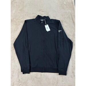 Tasc Performance Carrollton Classic Jacket Mens L Black Company Logo TM716 NEW